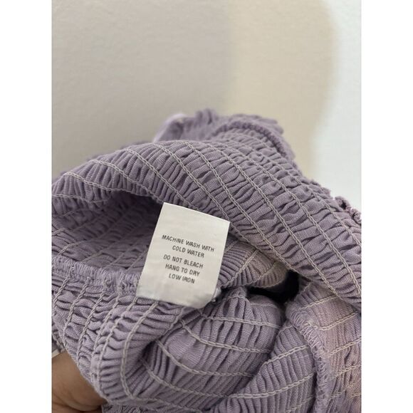 Karlie Linen Lilac Purple Tube Top Summer Bohemian Size Small Ramie Light - Picture 4 of 5